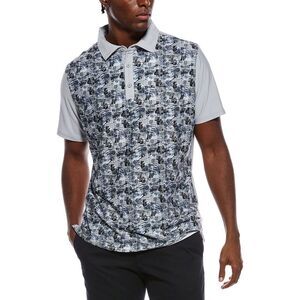 Ben Sherman Mens Punk News Tech Jersey Sports Fit Polo Shirt, Gray